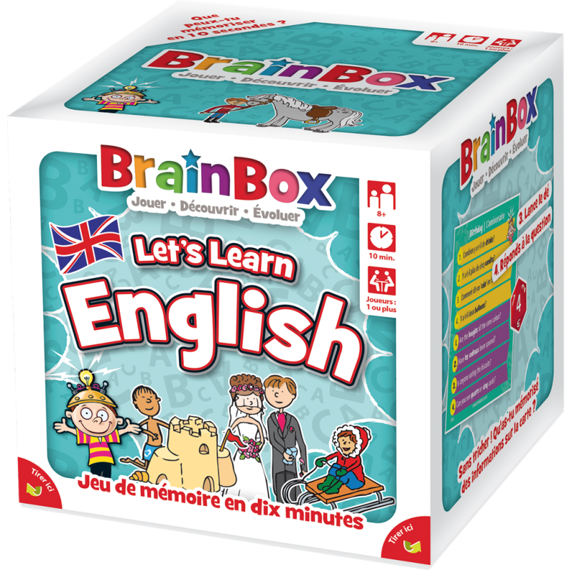 Jeu de société BrainBox : Apprenons l'Anglais (Refresh)