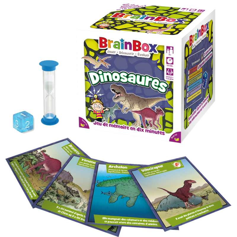 Jeu de société BrainBox : Dinosaures