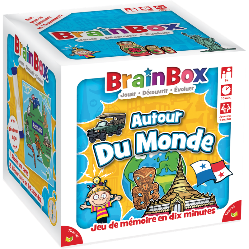 Jeu de société BrainBox : Autour du Monde