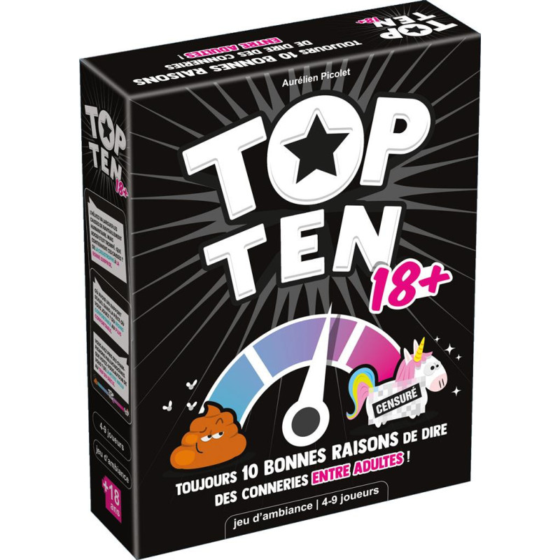 Jeu de société Top Ten 18+