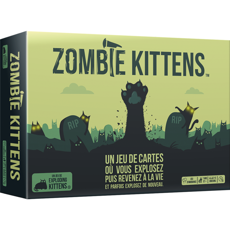 Jeu de société Exploding Kittens : Zombie Kittens