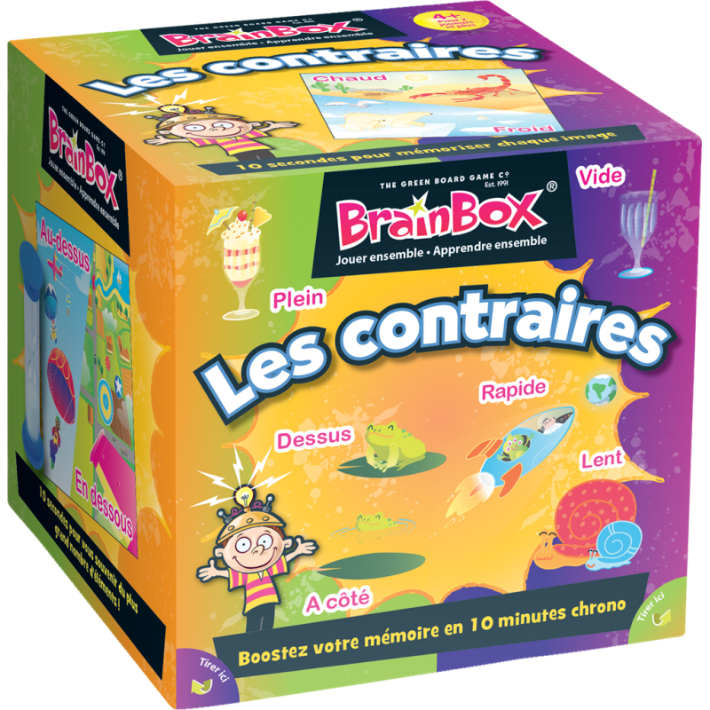 Jeu de société BrainBox : Les Contraires