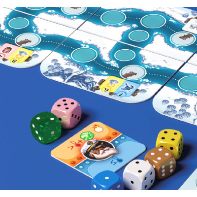 Parkage Riverside - Gioco Da Tavolo Roll-and-Write, Versione Francese, Tabellone Modulare, Pianificazione E Dadi, Per Serate In Famiglia E Amici