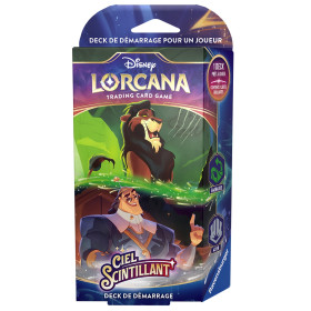 Disney Lorcana - Deck de démarrage : Ciel Scintillant - Scar et Kronk Jeu de société Disney Lorcana - Deck de démarrage : Ciel Scintillant - Scar et Kronk