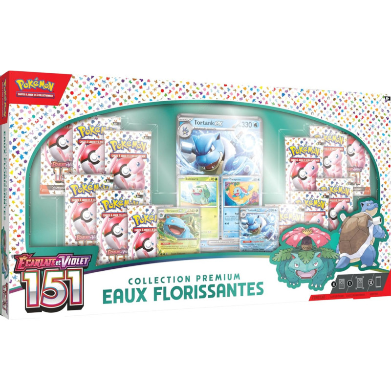 Jeu de société Pokémon EV3.5 : Collection Premium Eaux Florissantes – 151